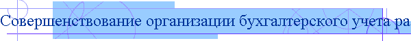 Совершенствование организации бухгалтерского учета расчетных операций за счет бюджетных и внебюджетных средств в системе о...