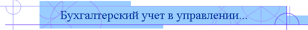 Бухгалтерский учет в управлении...