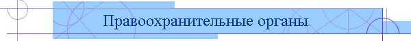 Правоохранительные органы