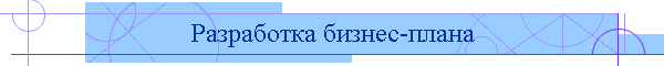 Разработка бизнес-плана